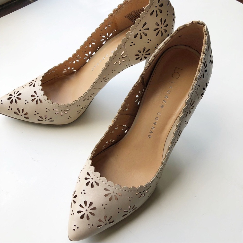 LC Lauren Conrad Laser Cut Heels